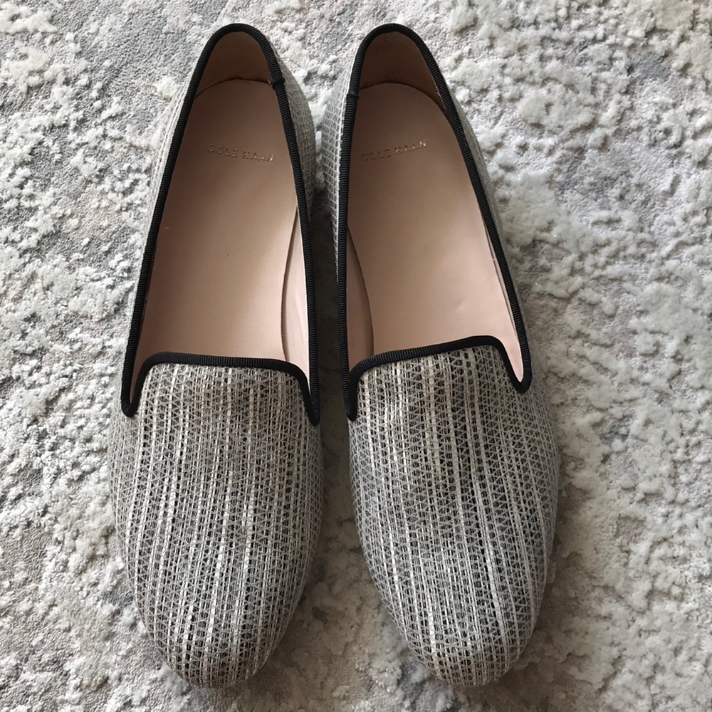 Cole Haan Sabrina Woven Loafer Smoking Slipper Size 9.5